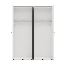 ΝΤΟΥΛΑΠΑ ΜΕ ΚΑΘΡΕΦΤΗ SALAMIS 4K1O h207 ΛΕΥΚΟ ΧΡΩΜΑ 155x52x208εκ