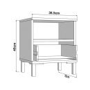 ΚΟΜΟΔΙΝΟ SALAMIS NO1F ΛΕΥΚΟ ΧΡΩΜΑ 39x35x45εκ