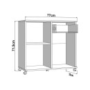 ΚΟΜΟΤΑ CORBY 77 2K ARTISAN ΧΡΩΜΑ 77x35x72εκ