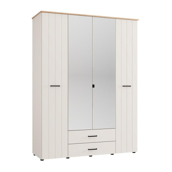 ΝΤΟΥΛΑΠΑ ΜΕ ΚΑΘΡΕΦΤΗ LAMBETH 4K2F2O h207 CASHMERE-ARTISAN OAK ΧΡΩΜΑ 158x54x208εκ