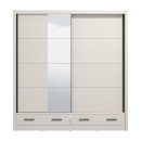 ΝΤΟΥΛΑΠΑ ΜΕ ΚΑΘΡΕΦΤΗ ALBI PLUS 205 2F OG CASHMERE ΧΡΩΜΑ 205x60x216εκ