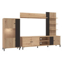 ΚΕΝΤΡΟ ΨΥΧΑΓΩΓΙΑΣ-ΣΥΝΘΕΣΗ AVIGNON ARTISAN OAK-ARTISAN OAK ΜΕ ΜΑΥΡΕΣ ΓΡΑΜΜΕΣ-ΜΑΥΡΟ 263x40x167εκ ΚΕΝΤΡΟ ΨΥΧΑΓΩΓΙΑΣ-ΣΥΝΘΕΣΗ AVIGNON ARTISAN OAK-ARTISAN OAK ΜΕ ΜΑΥΡΕΣ ΓΡΑΜΜΕΣ-ΜΑΥΡΟ 263x40x167εκ
