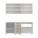ΣΥΝΘΕΣΗ ΚΟΥΖΙΝΑΣ DRINA 180 ΛΕΥΚΟ-SAND HIGH GLOSS ΧΡΩΜΑ 180x60x213εκ