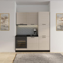 ΝΤΟΥΛΑΠΙ ΚΟΥΖΙΝΑΣ DRINA D60 UR ΛΕΥΚΟ-SAND HIGH GLOSS ΧΡΩΜΑ 60x55x82εκ