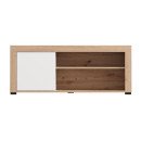 ΤΡΑΠΕΖΑΚΙ ΣΑΛΟΝΙΟΥ Argyll ΛΕΥΚΟ ΜΕ ARTISAN OAK ΧΡΩΜΑ 121x55x49εκ