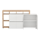 ΚΟΜΟΤΑ-ΜΠΟΥΦΕΣ ARGYLL 192 4K2F2V OP ΛΕΥΚΟ ΜΕ ARTISAN OAK ΧΡΩΜΑ 193x40x100εκ