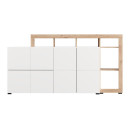 ΚΟΜΟΤΑ-ΜΠΟΥΦΕΣ ARGYLL 192 4K2F2V OP ΛΕΥΚΟ ΜΕ ARTISAN OAK ΧΡΩΜΑ 193x40x100εκ