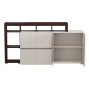 ΚΟΜΟΤΑ-ΜΠΟΥΦΕΣ ARGYLL 192 4K2F2V OP CASHMERE ΜΕ DARK TAILOR OAK ΧΡΩΜΑ 193x40x100εκ
