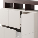 ΚΟΜΟΤΑ-ΜΠΟΥΦΕΣ ARGYLL 154 3K2F1V OP CASHMERE ΜΕ DARK TAILOR OAK ΧΡΩΜΑ 155x40x100εκ