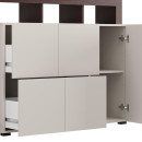 ΚΟΜΟΤΑ-ΜΠΟΥΦΕΣ ARGYLL 154 3K2F1V OP CASHMERE ΜΕ DARK TAILOR OAK ΧΡΩΜΑ 155x40x100εκ