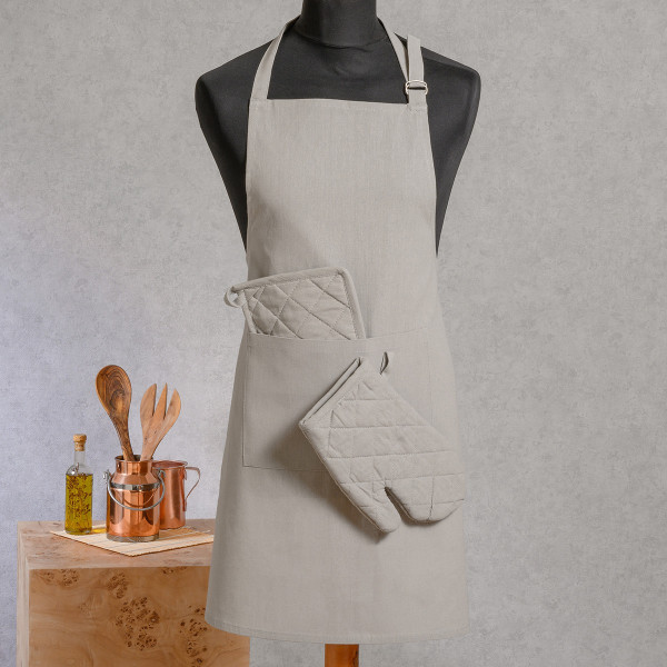 ΣΕΤ 3 ΤΕΜ. ΠΟΔΙΑ, ΠΙΑΣΤΡΑ & ΓΑΝΤΙ ZOE LIGHT GREY