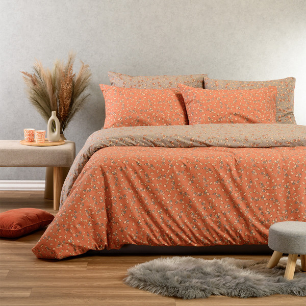 ΣΕΤ ΣΕΝΤΟΝΙΑ ΔΙΠΛΑ CESARE APRICOT CASUAL LINE (205X270)