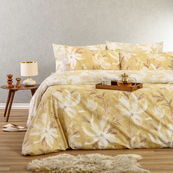 ΠΑΠΛΩΜΑΤΟΘΗΚΗ ΜΟΝΗ GIULIA OCHRE CASUAL LINE (165X245)
