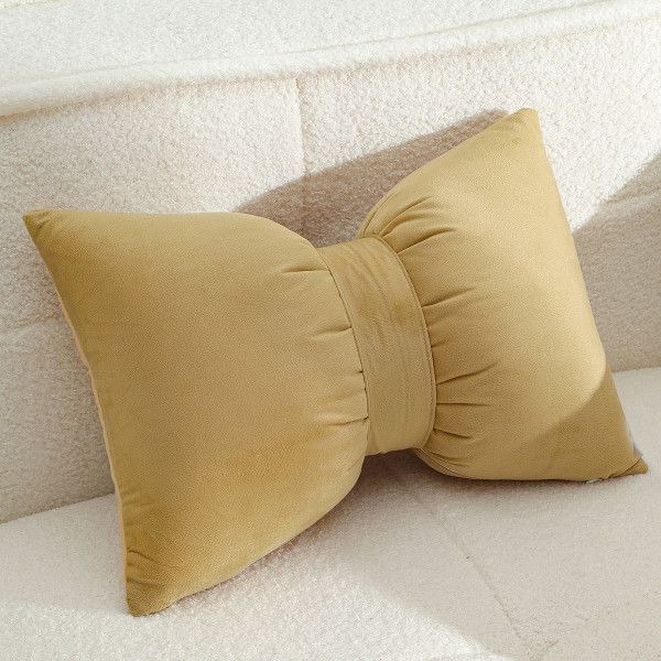 ΔΙΑΚΟΣΜΗΤΙΚΟ ΜΑΞΙΛΑΡΙ BOW MUSTARD (50Χ35)