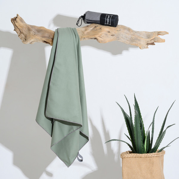 ΠΕΤΣΕΤΑ MICROFIBER GYM OLIVE (80Χ170)