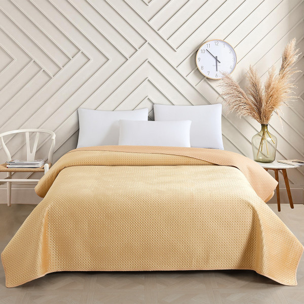 ΚΟΥΒΕΡΛΙ ΥΠΕΡΔΙΠΛΟ OMNIA BEIGE (220Χ240)