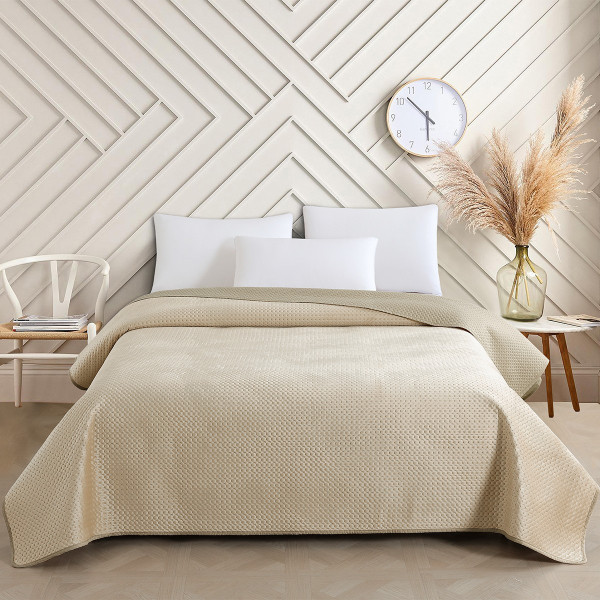 ΚΟΥΒΕΡΛΙ KING SIZE OMNIA GREIGE (260Χ240)