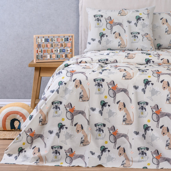 ΣΕΤ ΣΕΝΤΟΝΙΑ ΜΟΝΑ DOGGY KIDS LINE (170X270)