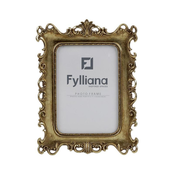 ΚΟΡΝΙΖΑ Fylliana FL0332 13x18 ΧΡΥΣΟ ΧΡΩΜΑ 19x3x26εκ