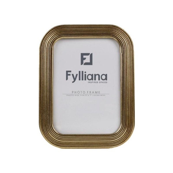 ΚΟΡΝΙΖΑ Fylliana FL0465 13x18 ΧΡΥΣΟ ΧΡΩΜΑ 17x2x22εκ