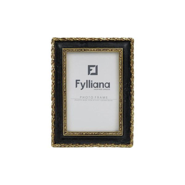 ΚΟΡΝΙΖΑ Fylliana FL0388 10x15 ΧΡΥΣΟ-ΜΑΥΡΟ ΧΡΩΜΑ 15x2x20εκ