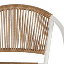 ΠΟΛΥΘΡΟΝΑ ΚΗΠΟΥ Fyllianna FL11465 ΑΠΟ ΣΥΝΘΕΤΙΚΟ RATTAN MΕ ΜΕΤΑΛΛΙΚΟ ΣΚΕΛΕΤΟ ΛΕΥΚΟ ΧΡΩΜΑ 54x63x74εκ