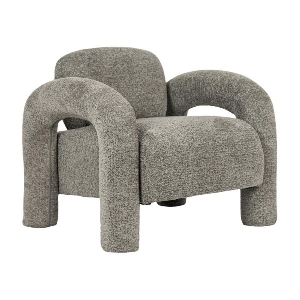 ΠΟΛΥΘΡΟΝΑ Fylliana Snug Lounge ΓΚΡΙ ΧΡΩΜΑ ΥΦΑΣΜΑΤΟΣ 75x85x80εκ