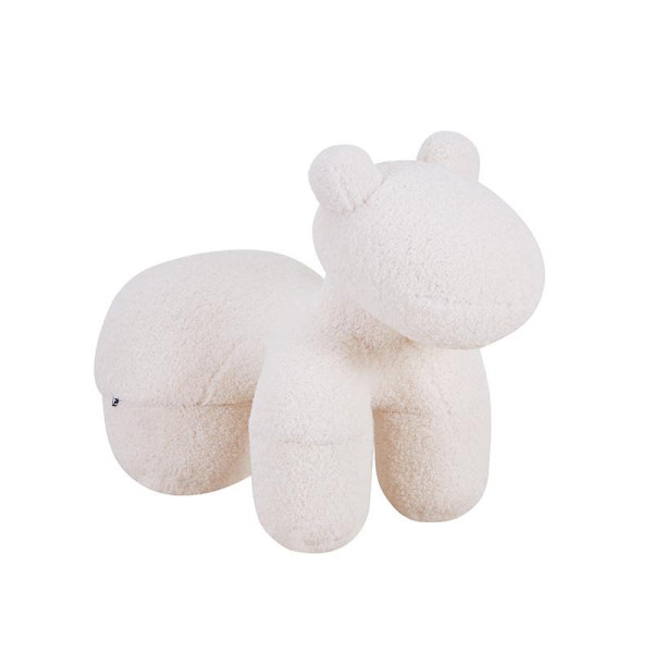 ΣΚΑΜΠΟ-ΠΟΥΦ Fylliana Teddy ΛΕΥΚΟ ΧΡΩΜΑ 55x110x83εκ