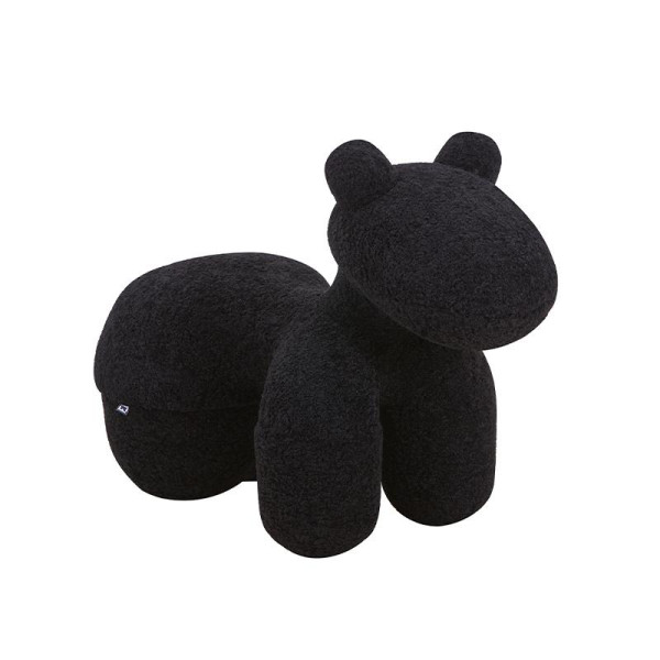ΣΚΑΜΠΟ-ΠΟΥΦ Fylliana Teddy ΜΑΥΡΟ ΧΡΩΜΑ 55x110x83εκ