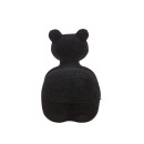 ΣΚΑΜΠΟ-ΠΟΥΦ Fylliana Teddy ΜΑΥΡΟ ΧΡΩΜΑ 55x110x83εκ