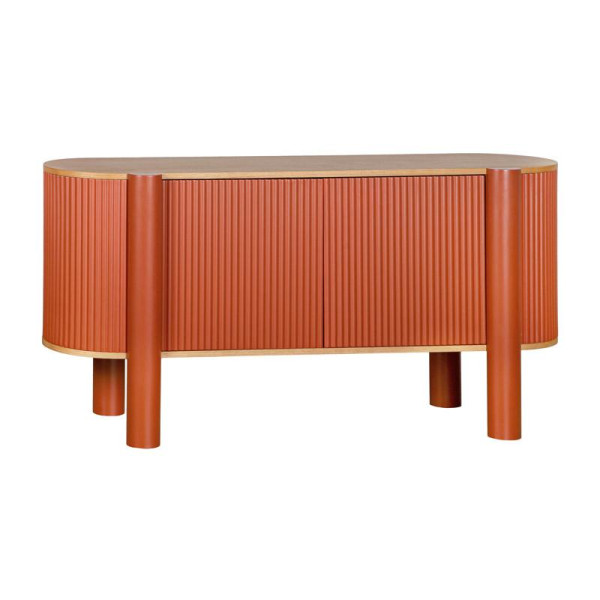 ΟΒΑΛ ΜΠΟΥΦΕΣ Fylliana Elington ΦΥΣΙΚΟ-ΠΟΡΤΟΚΑΛΙ 160x40x80εκ