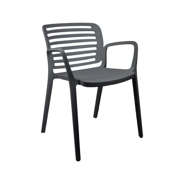 ΚΑΡΕΚΛΑ ΚΗΠΟΥ Fylliana FL7109 Layla ΣΚΟΥΡΟ ΓΚΡΙ ΧΡΩΜΑ 55x59x78εκ