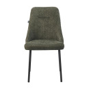 ΚΑΡΕΚΛΑ ΤΡΑΠΕΖΑΡΙΑΣ Fylliana FL31 ΜΕ ΜΕΤΑΛΛΙΚΑ ΠΟΔΙΑ ΚΑΙ ΠΡΑΣΙΝΟ ΧΡΩΜΑ ΥΦΑΣΜΑΤΟΣ 56x49x87εκ