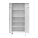 ΜΕΤΑΛΛΙΚΗ ΝΤΟΥΛΑΠΑ Fylliana Levi ΛΕΥΚΟ ΧΡΩΜΑ 70x35x170εκ