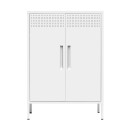 ΜΕΤΑΛΛΙΚΗ ΝΤΟΥΛΑΠΑ Fylliana Mabel ΛΕΥΚΟ ΧΡΩΜΑ 70x35x100εκ