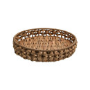 ΣΕΤ 3 ΨΑΘΙΝΟΙ ΔΙΣΚΟΙ Fylliana Boho FL24361 ΦΥΣΙΚΟ ΧΡΩΜΑ 39x39x6εκ & 34x5.5εκ & 30x5.5εκ