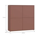 ΚΟΜΟΤΑ ALICE TERRACOTTA ΧΡΩΜΑ 125x35x122εκ