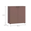 ΚΟΜΟΤΑ-ΜΠΟΥΦΕΣ FIRENZE TERRACOTTA ΧΡΩΜΑ 80x34x83εκ