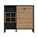 ΚΟΜΟΤΑ-ΜΠΟΥΦΕΣ TERRANO RIVIERA OAK ΧΡΩΜΑ 94x40x85εκ