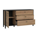 ΚΟΜΟΤΑ-ΜΠΟΥΦΕΣ TERRANO RIVIERA OAK ΧΡΩΜΑ 152x40x85εκ