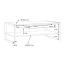 ΤΡΑΠΕΖΑΚΙ ΣΑΛΟΝΙΟΥ TERRANO RIVIERA OAK ΧΡΩΜΑ 111x60x40εκ