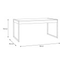 ΤΡΑΠΕΖΙ ΤΡΑΠΕΖΑΡΙΑΣ TERRANO RIVIERA OAK ΧΡΩΜΑ 166x90x77εκ