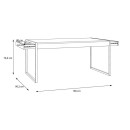 ΤΡΑΠΕΖΙ ΤΡΑΠΕΖΑΡΙΑΣ TERRANO RIVIERA OAK ΧΡΩΜΑ 166x90x77εκ
