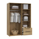 ΝΤΟΥΛΑΠΑ ARIA MAUVELLA OAK ΧΡΩΜΑ 145x59x200εκ