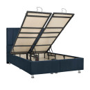 ΚΡΕΒΑΤΙ Fylliana Noble BLUE RAF ΜΕ ΑΠΟΘHKEYTIKO ΧΩΡΟ 162x208x130εκ (160x200)