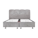 ΚΡΕΒΑΤΙ Fylliana New Edem ΓΚΡΙ ΜΕ ΑΠΟΘ ΧΩΡΟ 179x212x130εκ (160x200)