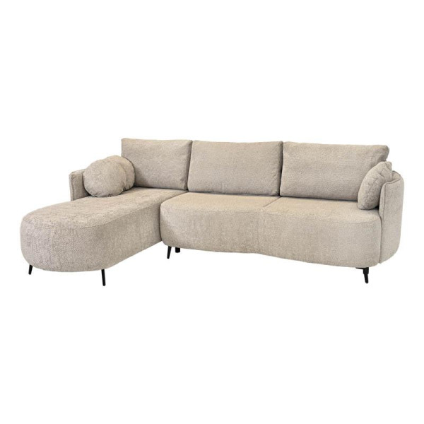 ΚΑΝΑΠΕΣ Fylliana Elvio ΑΡΙΣΤΕΡΗ ΓΩΝΙΑ ΜΠΕΖ ΧΡΩΜΑ 300x190x73εκ