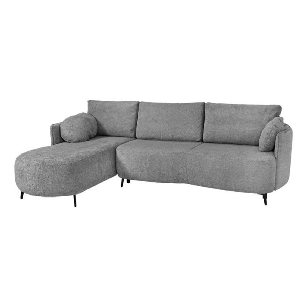 ΚΑΝΑΠΕΣ Fylliana Elvio ΑΡΙΣΤΕΡΗ ΓΩΝΙΑ ΓΚΡΙ ΧΡΩΜΑ 300x190x73εκ