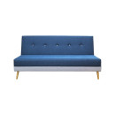ΚΑΝΑΠΕΣ-ΚΡΕΒΑΤΙ Fylliana Napster DENIM ΥΦΑΣΜΑ ΜΕ ΓΚΡΙ ΡΙΓΑ 180x80x95εκ