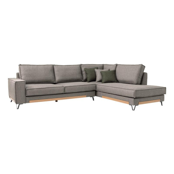 ΚΑΝΑΠΕΣ Fylliana Loftio ΔΕΞΙΑ ΓΩΝΙΑ ΚΑΦΕ ΧΡΩΜΑ 280x220x95εκ